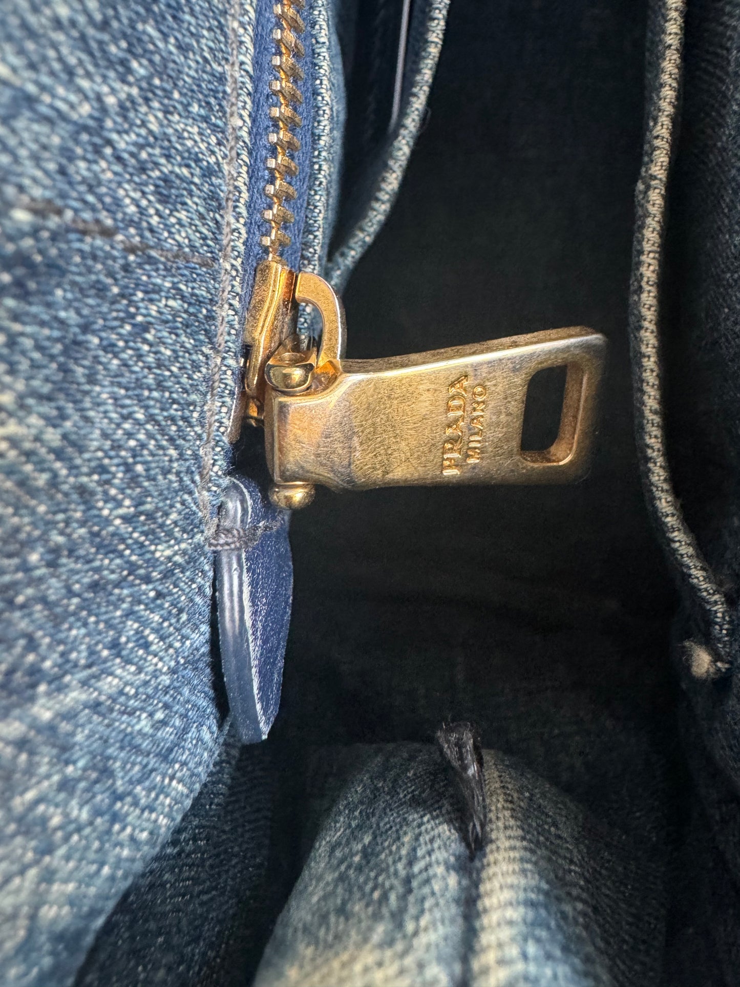 Prada Canapa Tote Denim