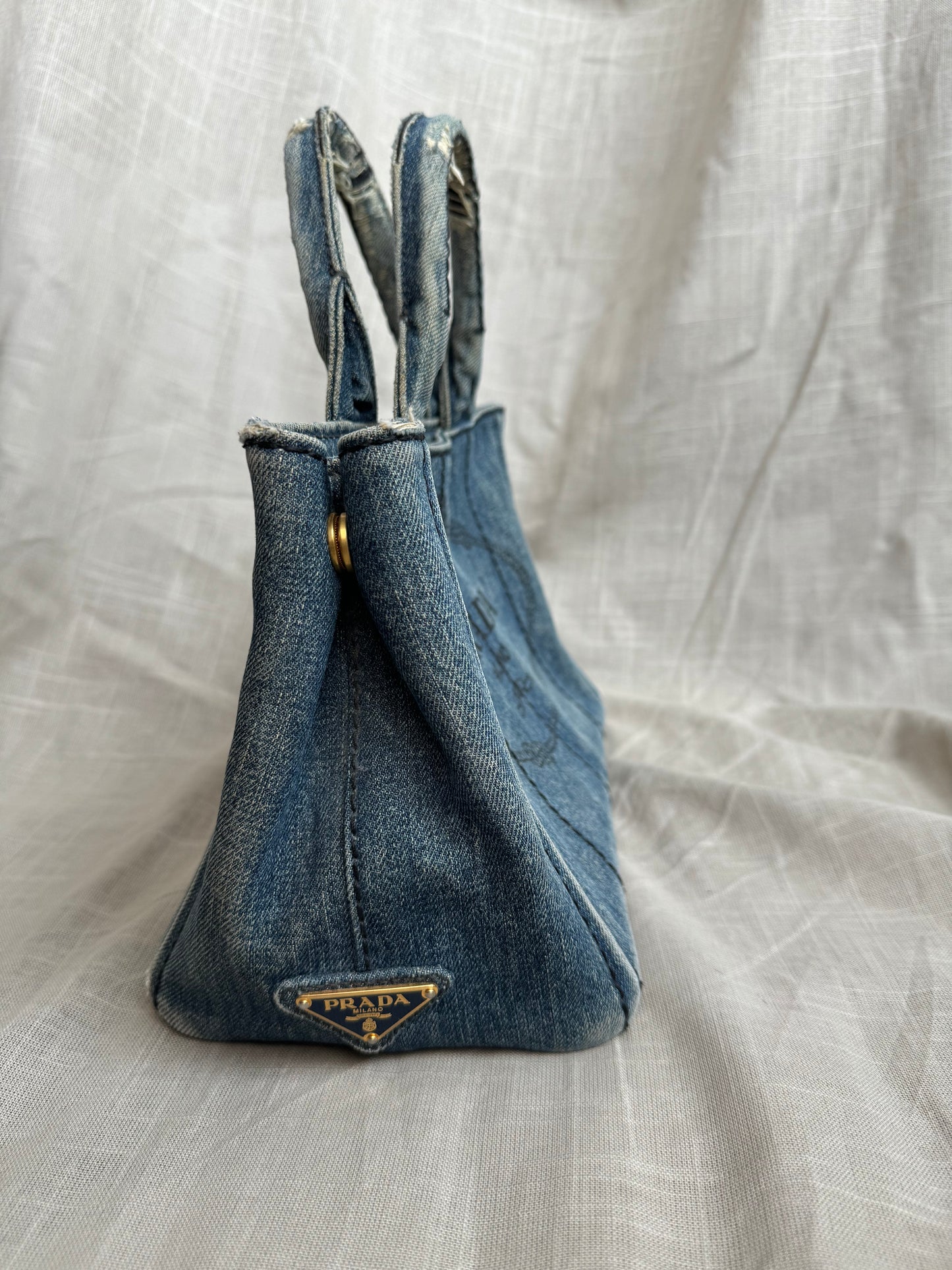 Prada Canapa Tote Denim