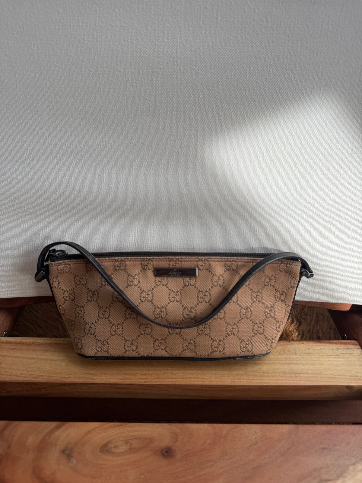 Gucci Boat Bag - GG Supreme Monogram Fabric