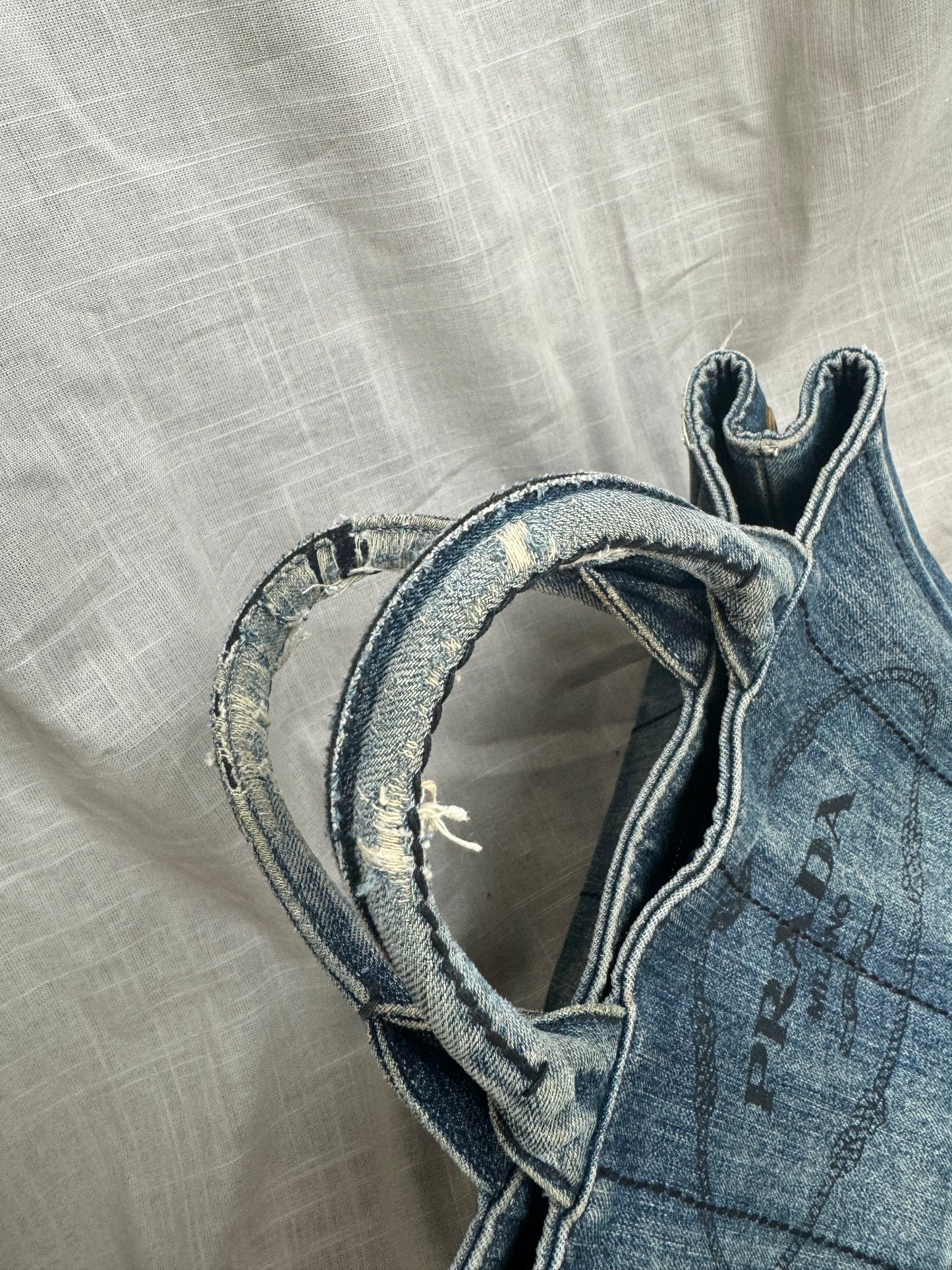Prada Canapa Tote Denim