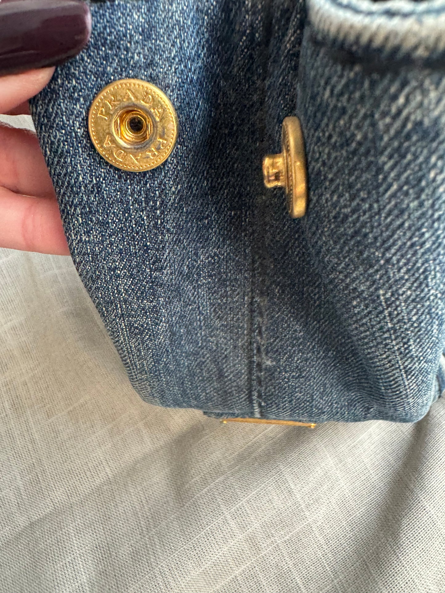 Prada Canapa Tote Denim