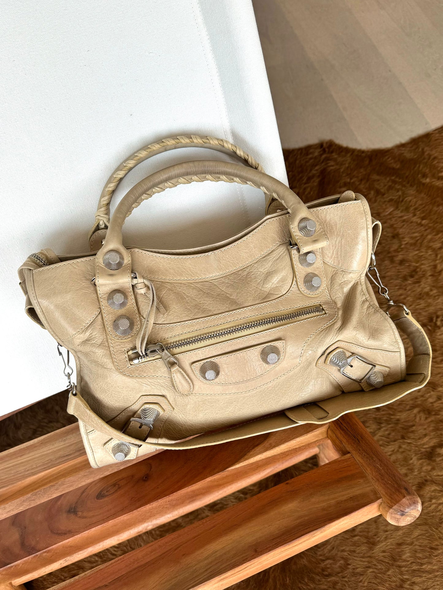 Balenciaga The City Bag Beige