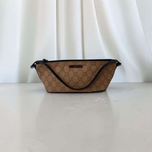 Gucci Boat Bag - GG Supreme Monogram Fabric